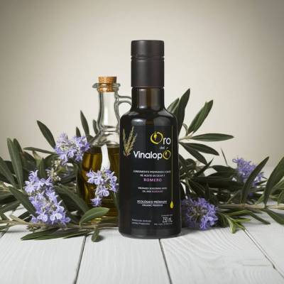 Ekologiczna oliwa z oliwek z rozmarynem Extra Virgin ORO DEL VINALOPÓ 0,25L