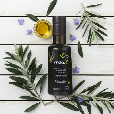 Ekologiczna oliwa z oliwek z rozmarynem Extra Virgin ORO DEL VINALOPÓ 0,25L