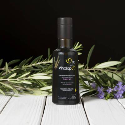 Ekologiczna oliwa z oliwek z rozmarynem Extra Virgin ORO DEL VINALOPÓ 0,25L