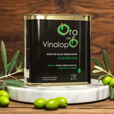 Ekologiczna Oliwa z oliwek Extra Virgin ORO DEL VINALOPÓ verde 2,5L