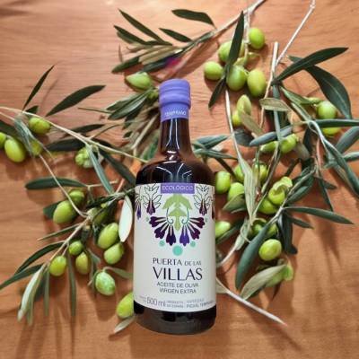 Ekologiczna Oliwa z oliwek Extra Virgin Picual Puerta de las Villas wczesna verde 0,5L